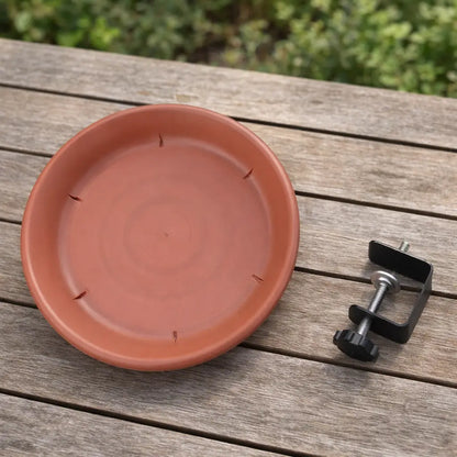 Birdbath or Bird Feeder Station for Balcony & Railing