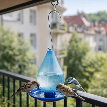 Hängende Vogeltränke im Wassertropfen-Design für Garten & Balkon