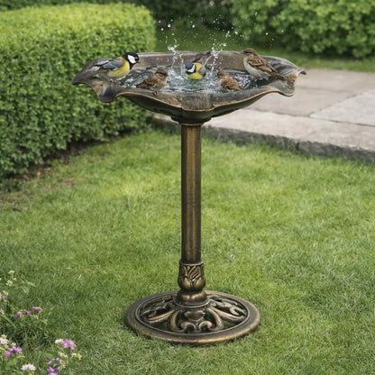 Vogeltränke mit Standfuß | Lotusblatt-Design für Garten & Terrasse