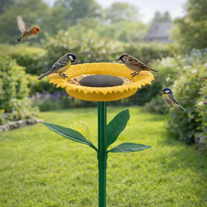 Vogelfutterstation Sonnenblume | Vogeltränke & Gartendeko