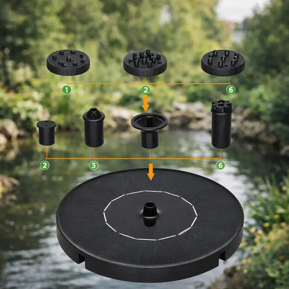 Fontaine solaire pour abreuvoir | 3,5 W avec 6 buses de pulvérisation