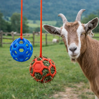 Futterball für Pferde & Ziegen | Heuball zur Beschäftigung im Stall