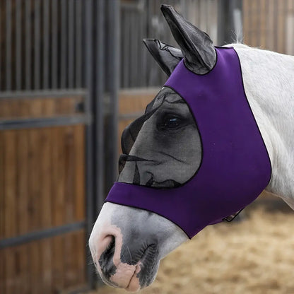 Fly Mask for Horses | Breathable & Elastic with Ear Protection