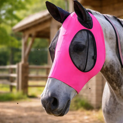 Fly Mask for Horses | Breathable & Elastic with Ear Protection