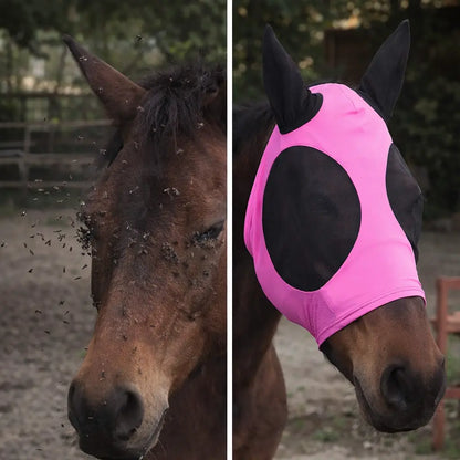 Fly Mask for Horses | Breathable & Elastic with Ear Protection