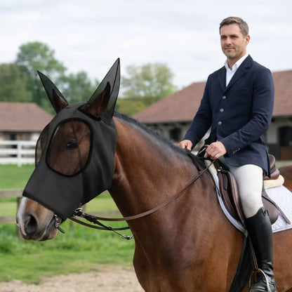 Fly Mask for Horses | Breathable & Elastic with Ear Protection