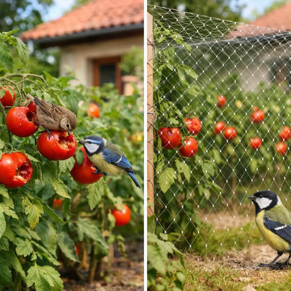Filet de protection anti-oiseaux à mailles fines pour jardin, balcon & étang