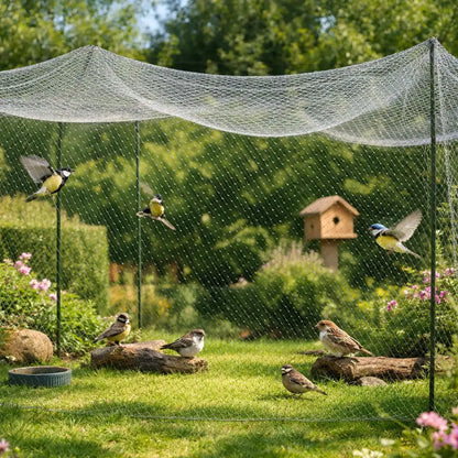 Filet de protection anti-oiseaux à mailles fines pour jardin, balcon & étang