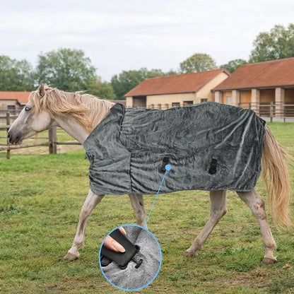 Pferdedecke Fleece | Wärmende & mückenschützende Abschwitzdecke