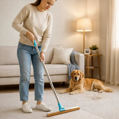 Manual Pet Hair Brush - Furniture Carpets Clothing