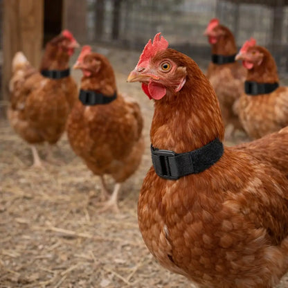 Noise-reducing poultry | Adjustable nylon collar