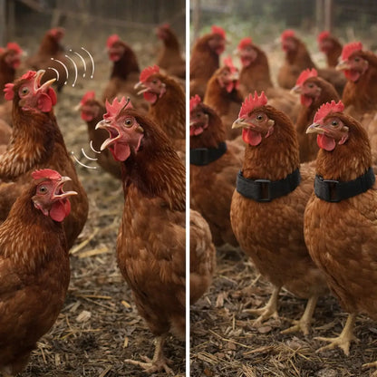 Noise-reducing poultry | Adjustable nylon collar