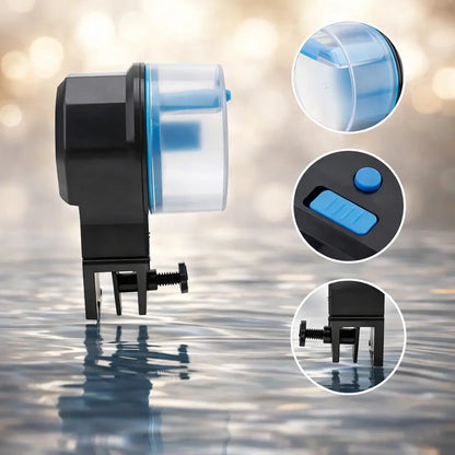Distributeur de nourriture pour aquarium avec minuterie | Mode 12/24h