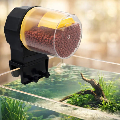 Distributeur de nourriture pour aquarium avec minuterie | Mode 12/24h