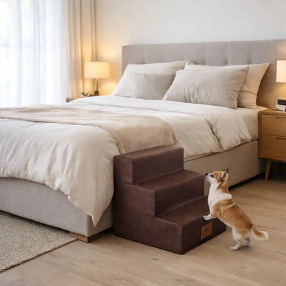 Hundetreppe & Hunderampe aus Schaumstoff | Rutschfest & Waschbar