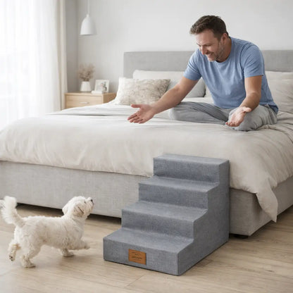 Hundetreppe & Hunderampe aus Schaumstoff | Rutschfest & Waschbar