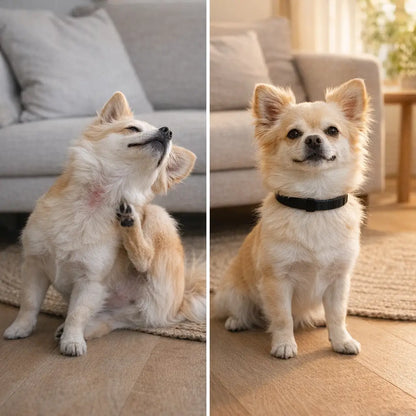 Collier anti-tiques naturel pour chien | Protection jusqu'à 8 mois