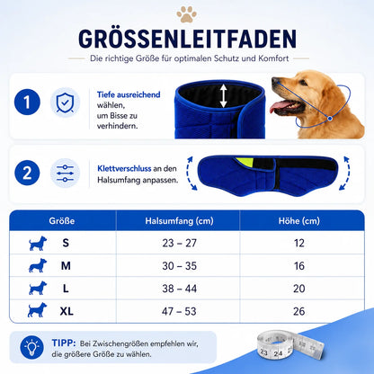 Halskrause Hund weich | verstellbar, atmungsaktiv & bequem