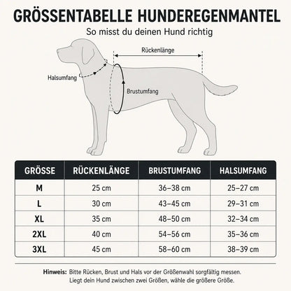 Hunderegenmantel wasserdicht | Leichte Regenjacke mit Kapuze