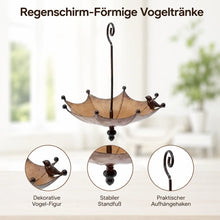 Antike Vogelfutter mit Schirm | Hängende Vogeltränke