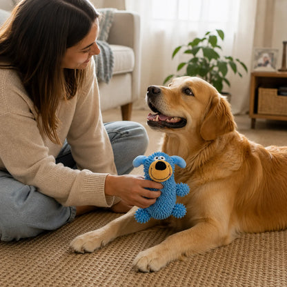 Hundespielzeug Plüsch | Quietschendes Kauspielzeug zur Beschäftigung