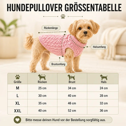 Hundepullover Strick für kleine Hunde | Warmer Hundemantel