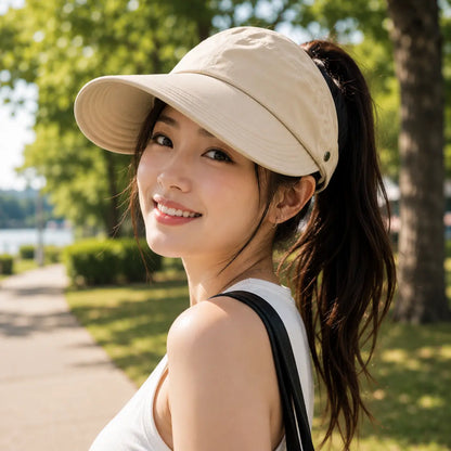 Damen Sonnenhut aus Baumwolle | UV-Schutz Bucket Hat mit Breiter Krempe
