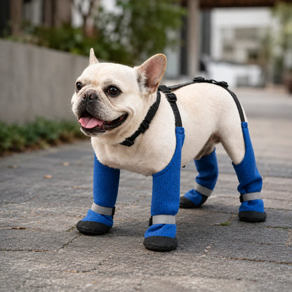 Wasserdichte Hundeschuhe mit Beinschutz – Rutschfest für Outdoor