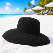 Damen Sonnenhut mit Breiter Krempe | Eleganter Sommer Strothut UV-Schutz
