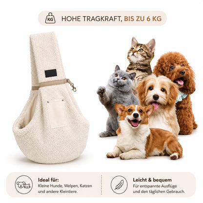 Winter Hundetragetasche Schultertasche | Warm & Handfrei