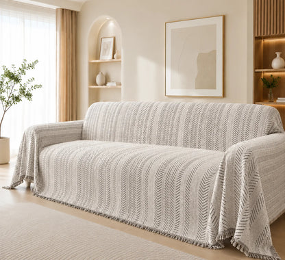 Chenille Sofabezug | Extra großer Sofaschutz für Winter & Kälte