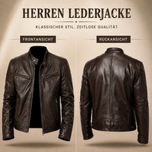 Vintage Herren Motorrad Lederjacke aus Leder | Slim Fit Winterjacke