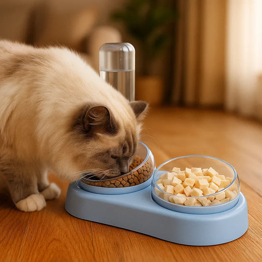 Katzennapf | automatischer Wasserspender & Futterschalem