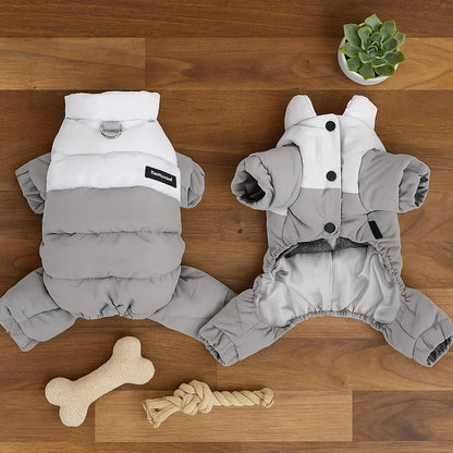 Hundemantel Winter Wasserdicht | Warmer Vierbein-Overall für Hunde