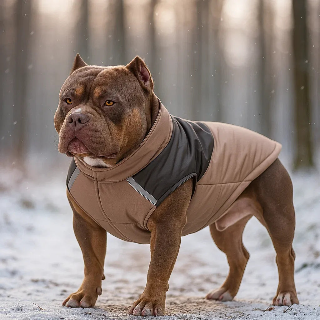 Winter Hundemantel mit D-Ring | Wasserdichte & Warme Hundejacke
