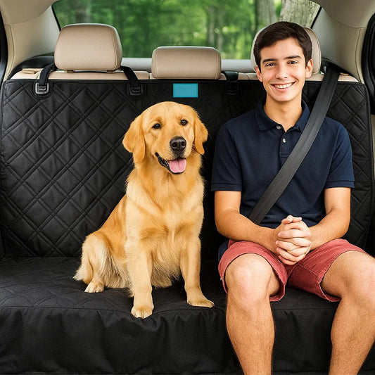 Hunde Autositz Rückbank | wasserdichter & rutschfester Rücksitzschutz