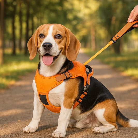 Hundegeschirr mit Automatikleine | Sicheres & Komfortables Laufset