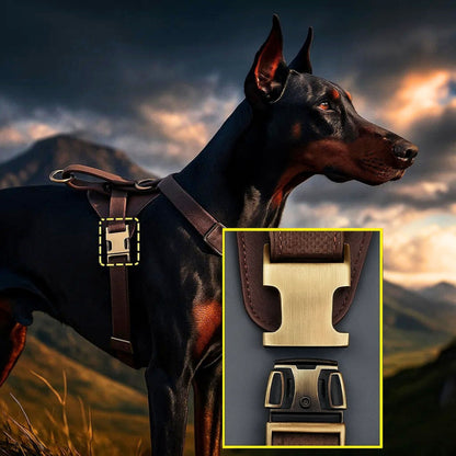Leder Hundegeschirr | Verstellbares Spiked Geschirr für Hunde