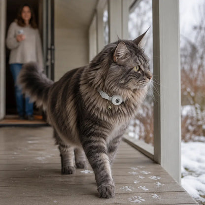 Katzenhalsband mit AirTag-Halter | Reflektierend & verstellbar