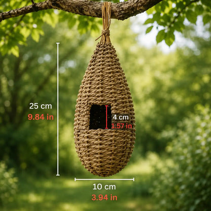 Birdhouse Natural Grass | Hanging Nesting Place Outdoor