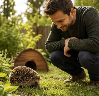 Igelhaus aus Holz | Wetterfestes Winterquartier für Igel