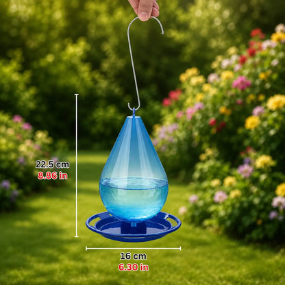 Hängende Vogeltränke im Wassertropfen-Design für Garten & Balkon
