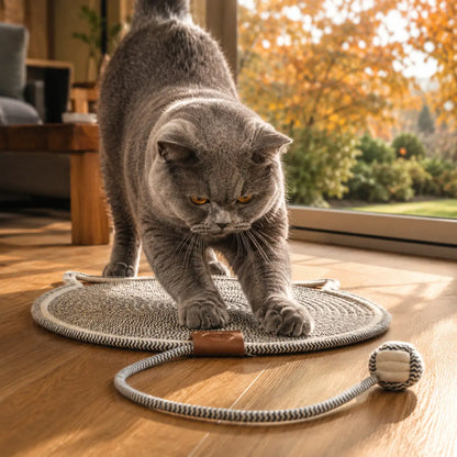 Sisal Kratzmatte für Katzen | Doppelseitig & langlebig Katzenspielzeug