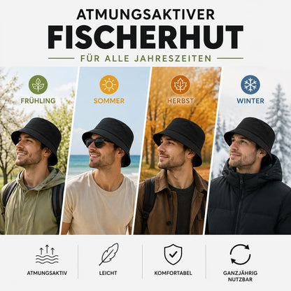 Atmungsaktiver Fischerhut mit UPF50+ UV-Schutz | Leicht & Faltbare Bucket hat
