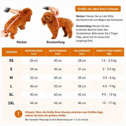 Hundemantel Winter | Warmer gepolsterter Overall für kleine Hunde