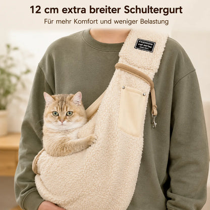 Winter Hundetragetasche Schultertasche | Warm & Handfrei