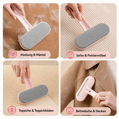 2-in-1 Tierhaarentferner Bürste | Fusselbürste für Kleidung