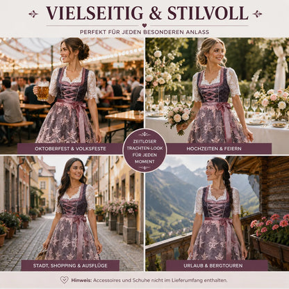 Oktoberfest Dirndl Damen Kleid | Elegantes Trachtenkleid