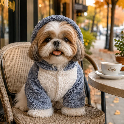 Hundemantel Winter | Warmer Fleece-Mantel für kleine & mittlere Hunde