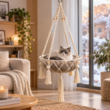 Chic Katzenbett & Hängematte | handgefertigter Rückzugsort